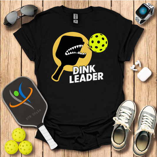 Dink Leader T-Shirt - Black - DTR Style - Pickleball T-Shirt