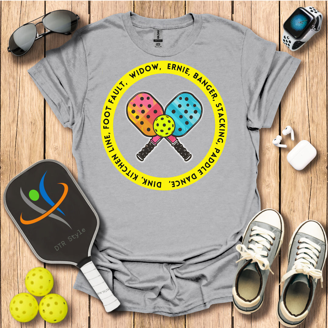 Pickleball Mottos T-Shirt (#1) - Sport Grey - DTR Style - Pickleball T-Shirt