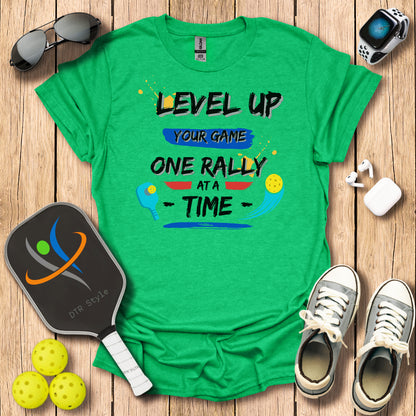 Level Up Your Game T-Shirt - - DTR Style - Pickleball T-Shirt