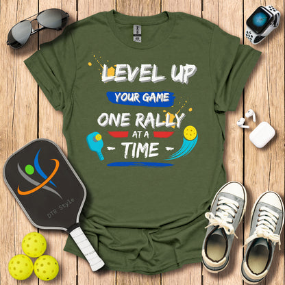 Level Up Your Game T-Shirt - - DTR Style - Pickleball T-Shirt