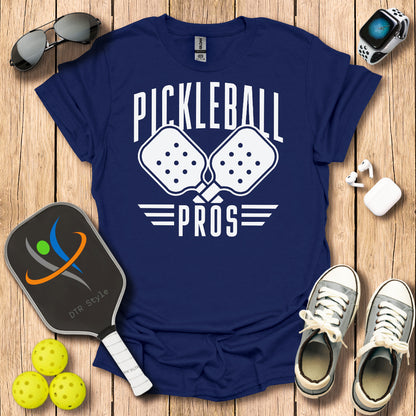 Pickleball Pros T-Shirt - Navy - DTR Style - Pickleball T-Shirt