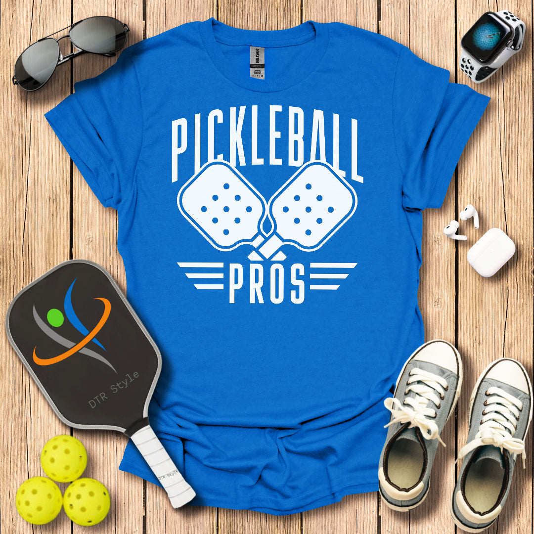 Pickleball Pros T-Shirt - Royal - DTR Style - Pickleball T-Shirt