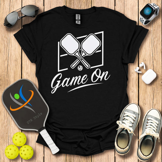 Game On T-Shirt - Black - DTR Style - Pickleball T-Shirt