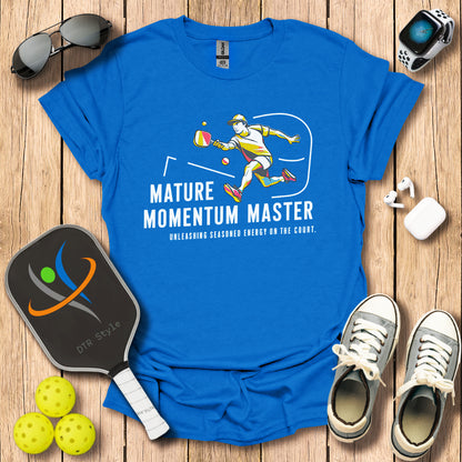 Mature Momentum Master T-Shirt - Royal - DTR Style - Pickleball T-Shirt